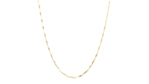 Italian 18kt Gold Vermeil Twisted-Bar Necklace