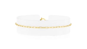 Italian 1.6mm 18kt Gold Vermeil Mini Paper Clip Link Bracelet