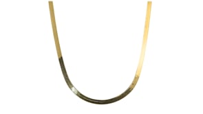 Italian 18kt Gold Vermeil Herringbone Necklace