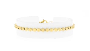 Italian 18kt Gold Vermeil Flat-Bead Bracelet
