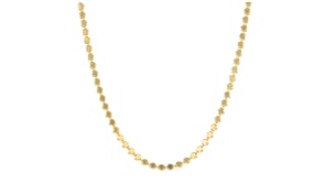 Italian 18kt Gold Vermeil Flat-Bead Necklace