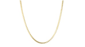 Italian 18kt Gold Vermeil Square-Link Necklace