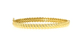 18kt Gold Vermeil Twisted Bangle Bracelet