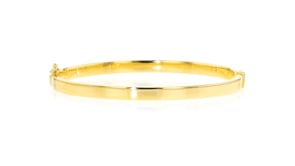 18kt Gold Vermeil Polished Bangle Bracelet