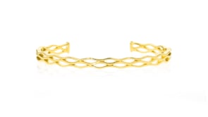 18kt Gold Vermeil Wavy Cuff Bracelet
