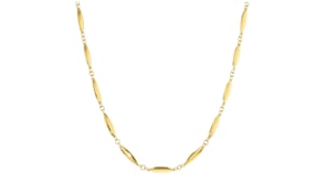 18kt Gold Vermeil Marquise-Link Necklace