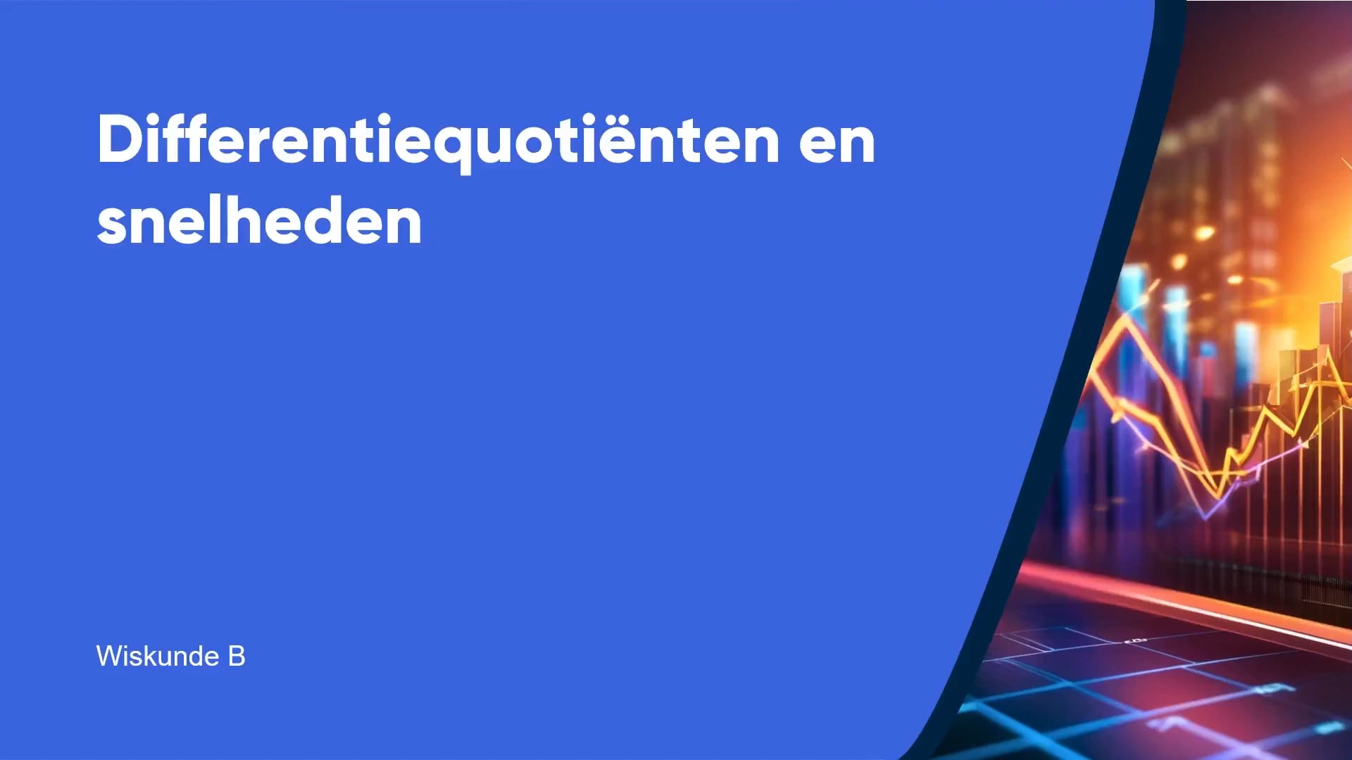 Differentiequotiënten en snelheden