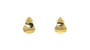 Italian 18kt Gold Vermeil Teardrop Earrings