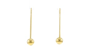 Italian 18kt Gold Vermeil Ball Drop Earrings