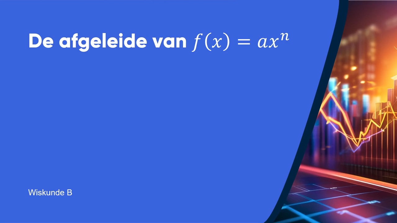 De afgeleide van f(x)=ax^n