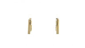 18kt Gold Vermeil Square Huggie Hoop Earrings