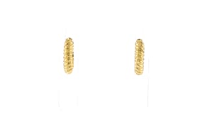18kt Gold Vermeil Shrimp Huggie Hoop Earrings