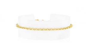 Italian 2.5mm 18kt Gold Vermeil Rolo-Link Bracelet