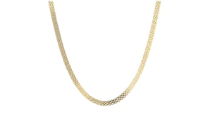 Italian 18kt Gold Vermeil Bismark-Link Necklace