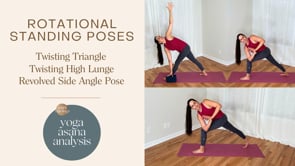 Rotational Standing Poses Yoga Asana Analysis