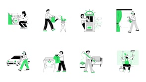 Cleaning Service Illustrations, a Person Illustration by Vectors Market (Thumbnail 7 of 7)