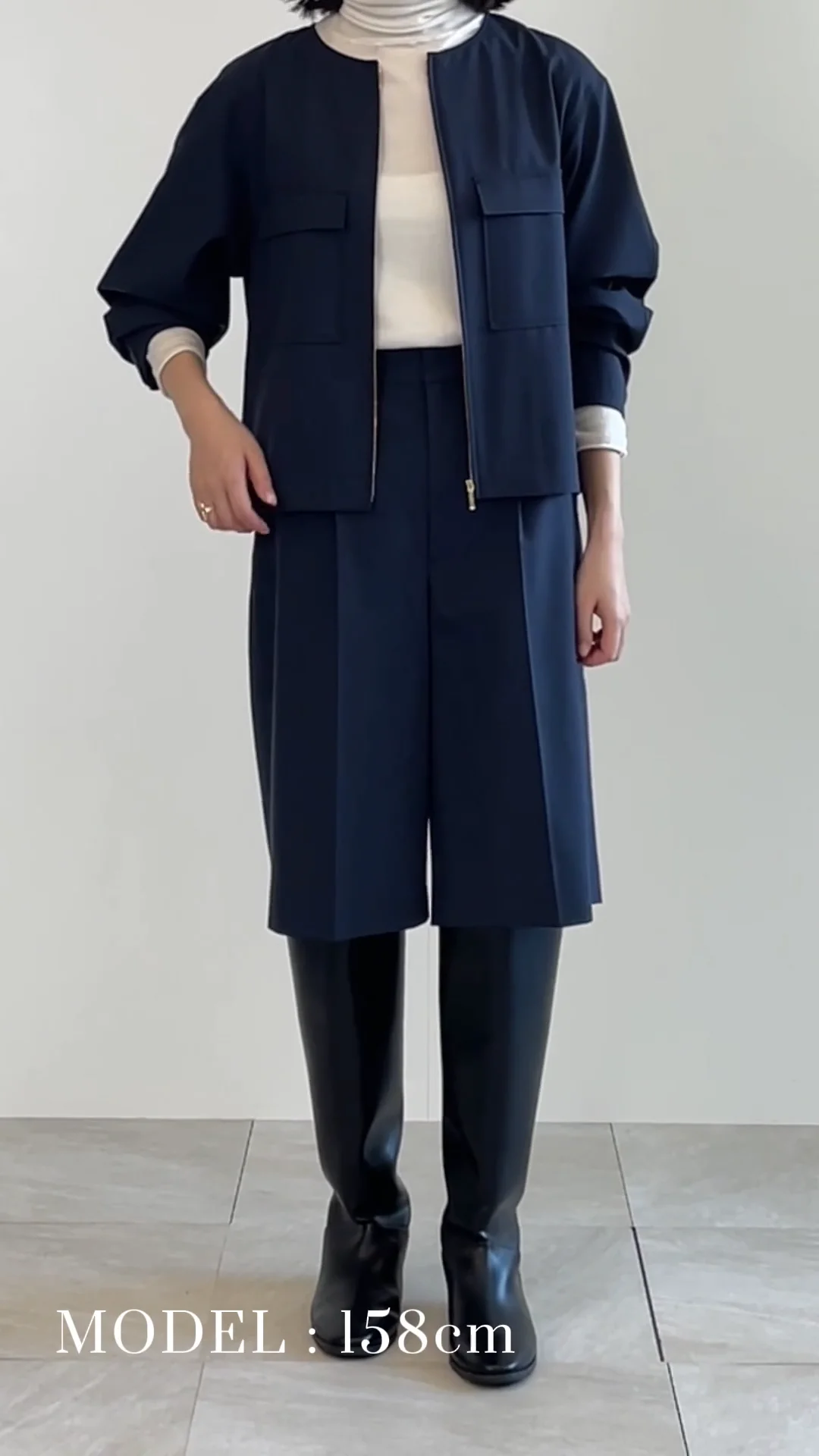 新品⭐︎ 23区L⭐︎ 【CLASSY.掲載/洗える】TWマットクロス ハーフパンツ CLASSY.10月号掲載/洗える】TWマットクロス ハーフパンツ | 23区