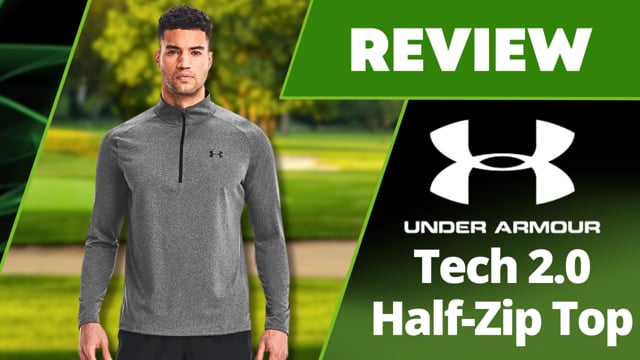 Under Armour Mens Tech Zip Golf Top