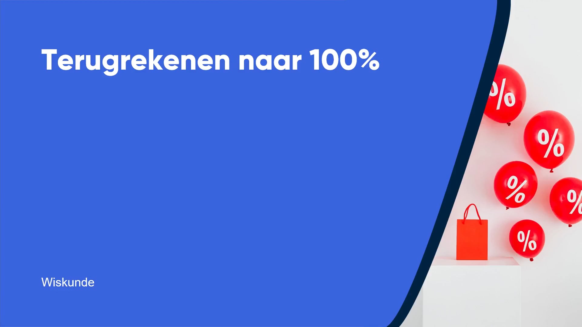 Terugkeren naar 100%