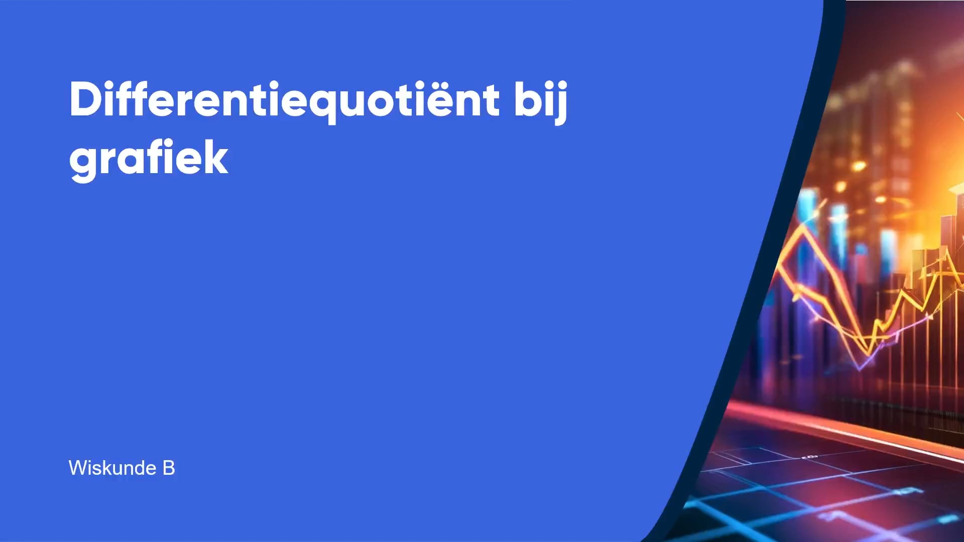 Differentiequotiënt bij grafiek