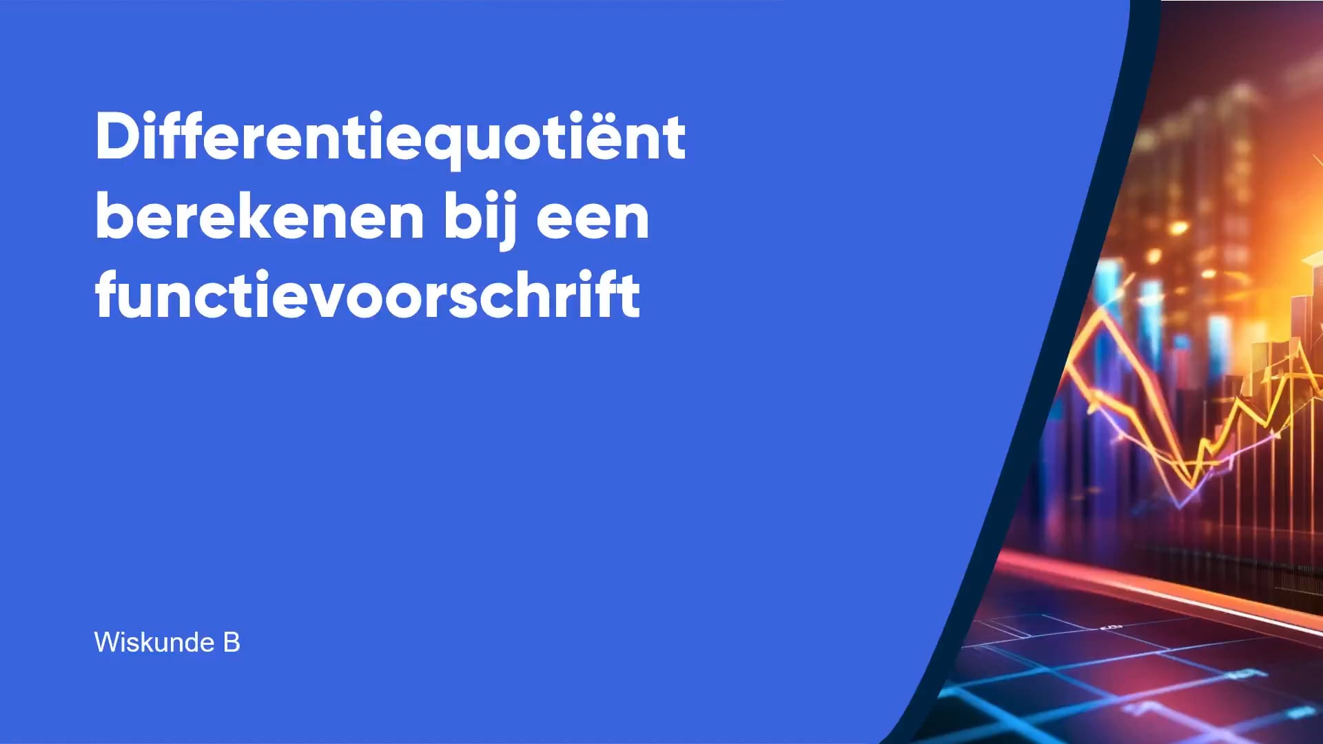 Differentiequotiënt berekenen bij een functievoorschrift