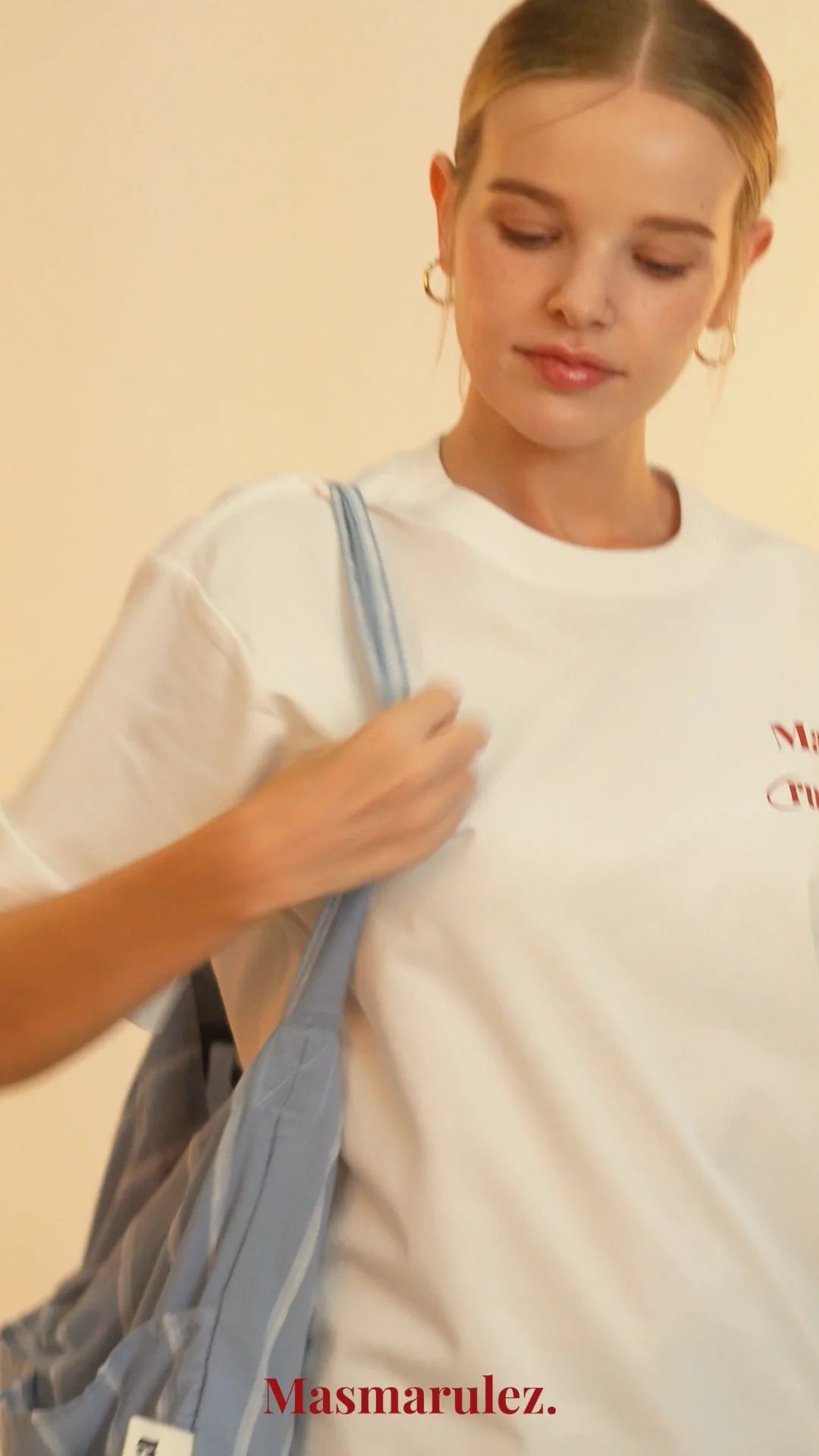 エコバッグ masmarulez Rabbit eco bagWide sky blue 5011853115 Rabbit eco bag_Wide sky blue : Masmarulez [마스마룰즈]