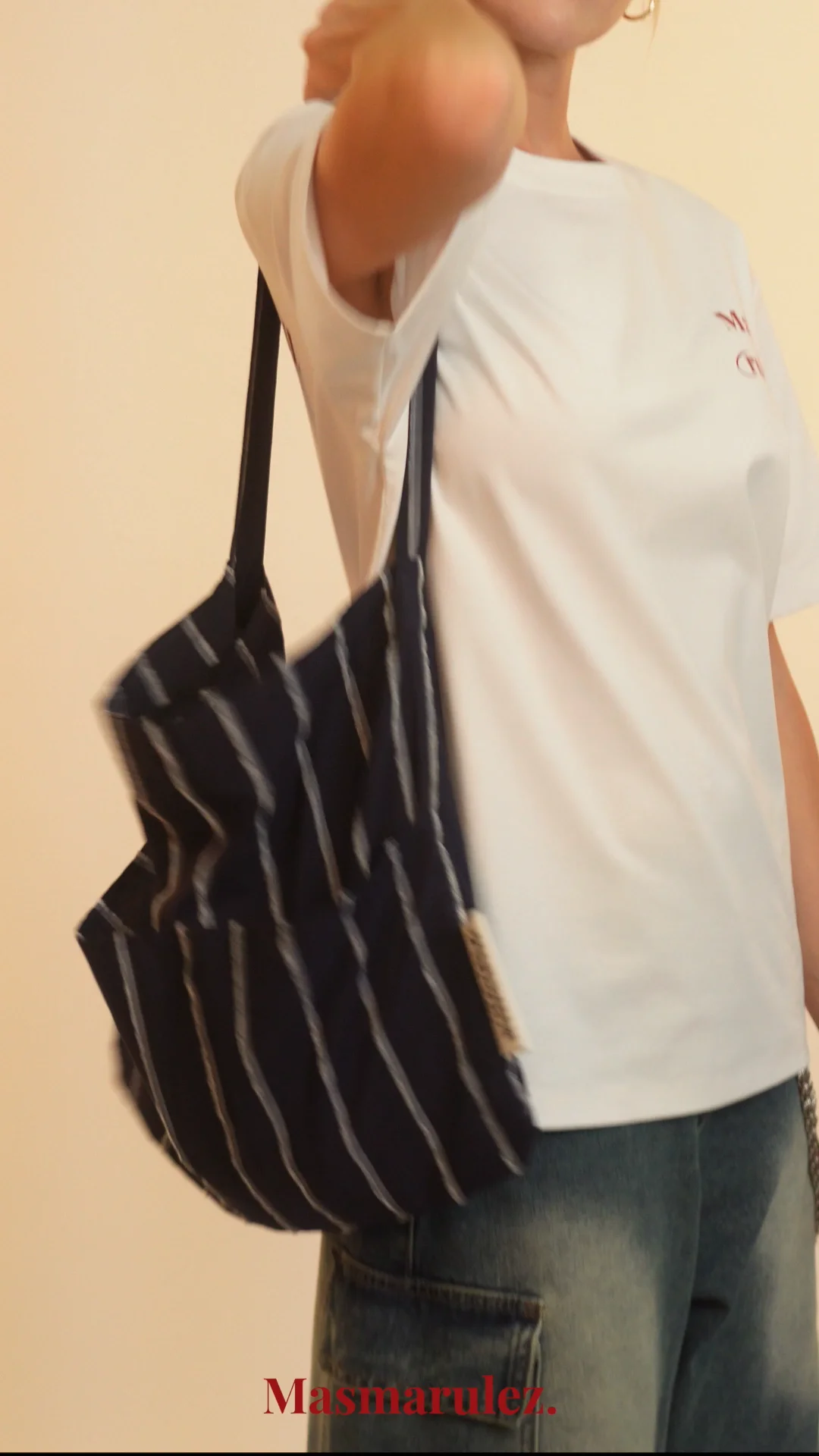 ◆masmarulez◆ Rabbit eco bagWide navy 5011853114 Rabbit eco bag_Wide navy : Masmarulez [마스마룰즈]