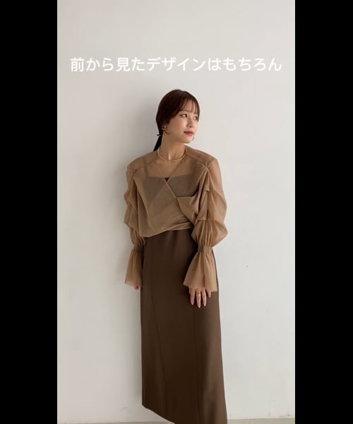 スタッフプロデュース】チュールカシュリボンキャミワンピース | [公式  