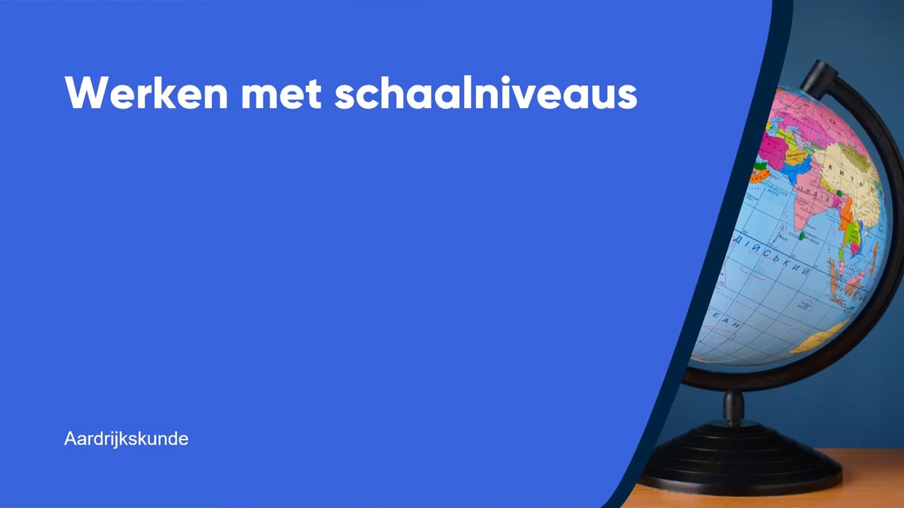 Werken met schaalniveaus