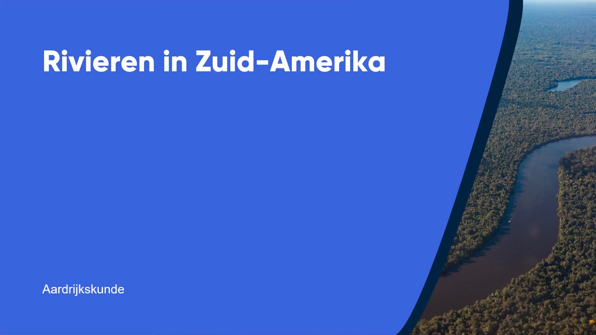 Rivieren in Zuid-Amerika