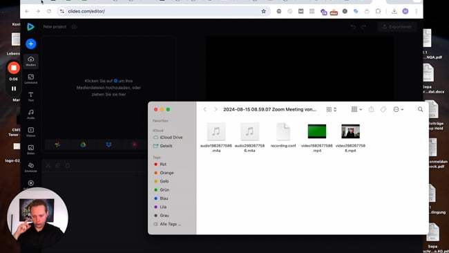 Videobearbeitung Clideo