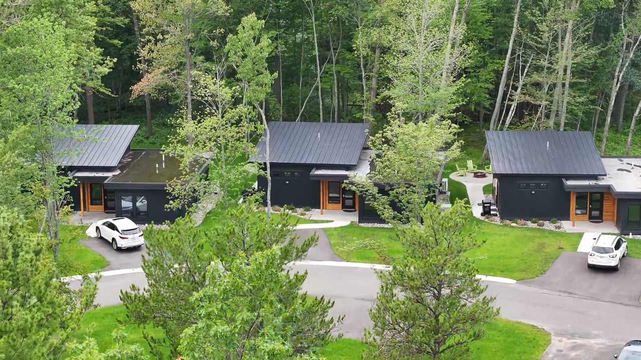 Watch: Woodsmoke Cabins at Quarterdeck Resort