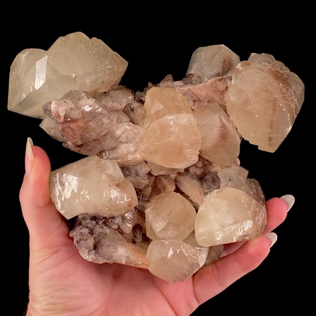 Calcite with iron oxide inclusions