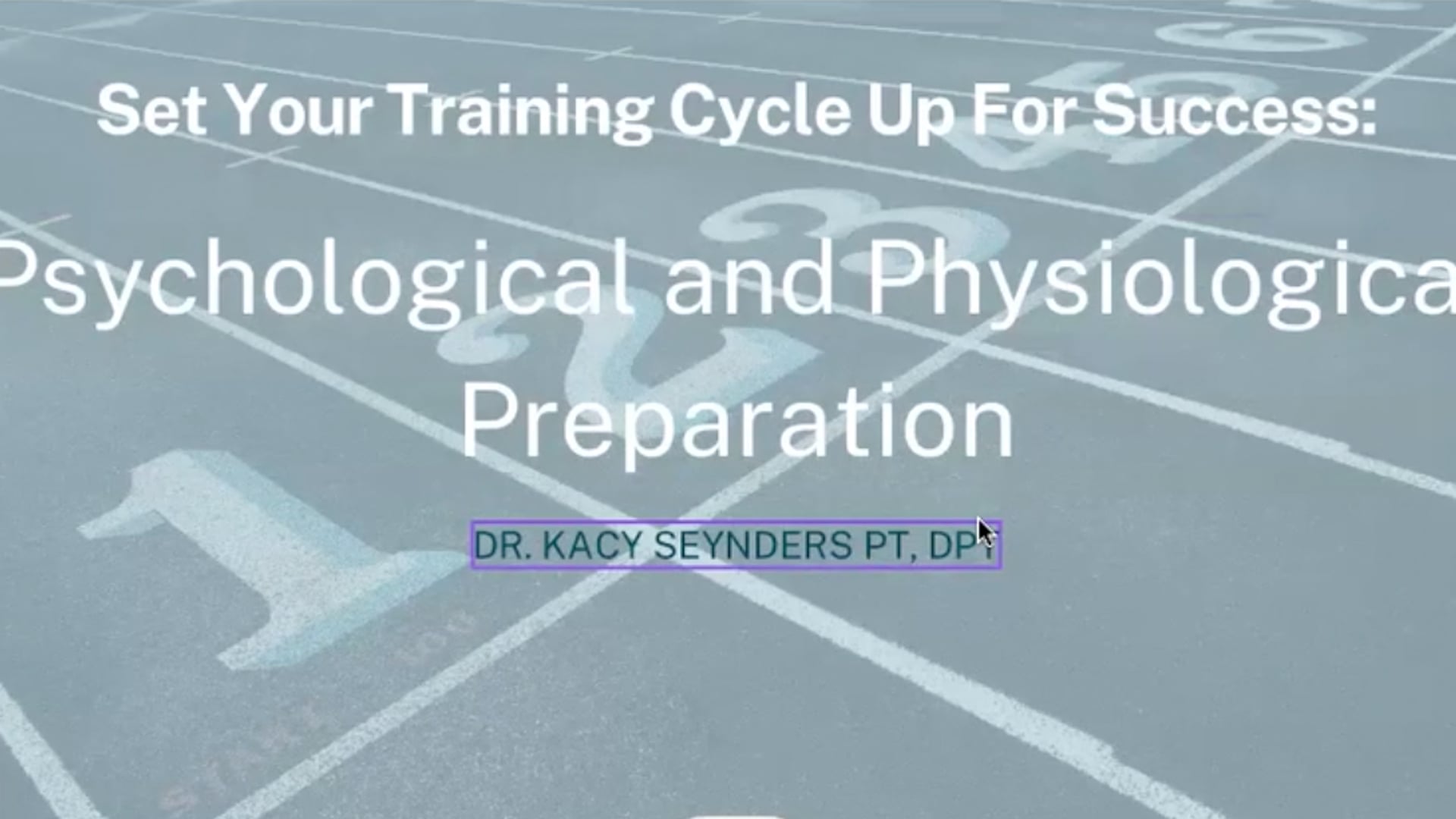 Precision Summer Series: Psychological & Physical Prep For Runners