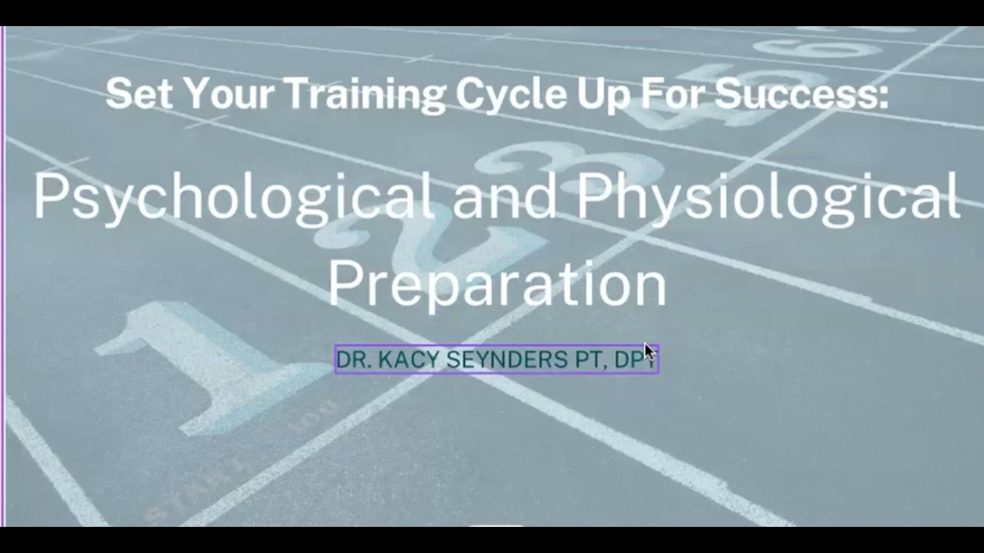 Precision Summer Series: Psychological & Physical Prep For Runners
