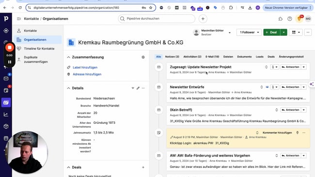 Klicktipp einrichten