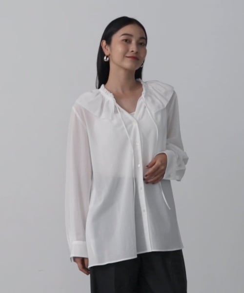 BABYLONE - 今期物！完売カラーほぼ新品バビロン肩出しフリル