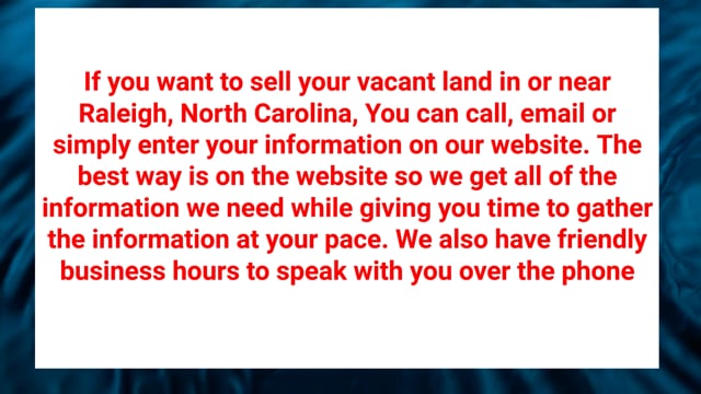 ⁣Southeastern Property Holdings, LLC : Cash Land Buyers in Raleigh, NC