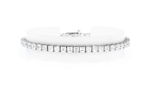 10.00 ct. t.w. Asscher-Cut Lab-Grown Diamond Tennis Bracelet in 14kt White Gold