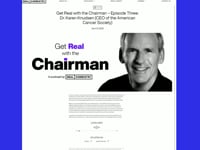 Get Real with the Chairman – Episode Three: Dr. Karen Knudsen, CEO of the American Cancer Society (Audio Only)