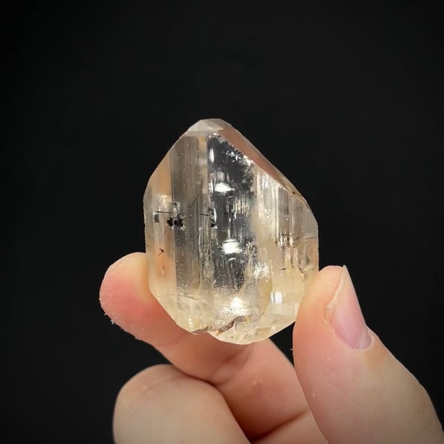 Topaz with Schorl inclusions