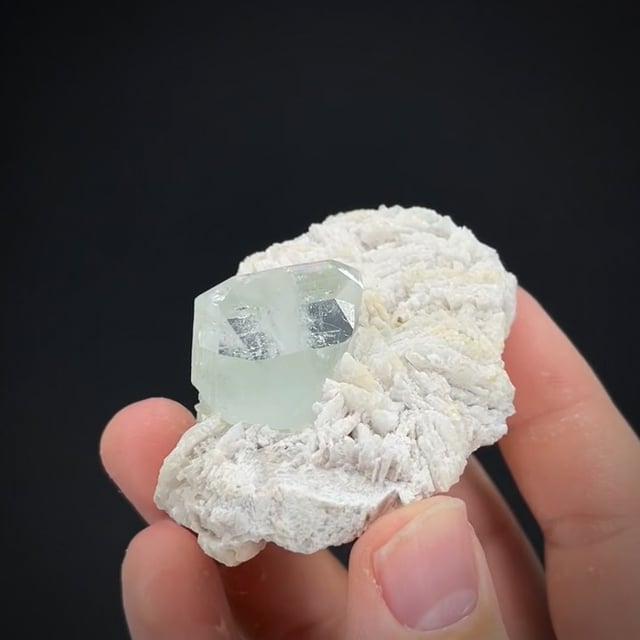 Blue Topaz on Cleavelandite