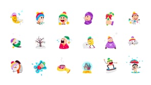 Animated Winter Stickers, an Emoji Icon by Vectors Market (Thumbnail 7 of 7)