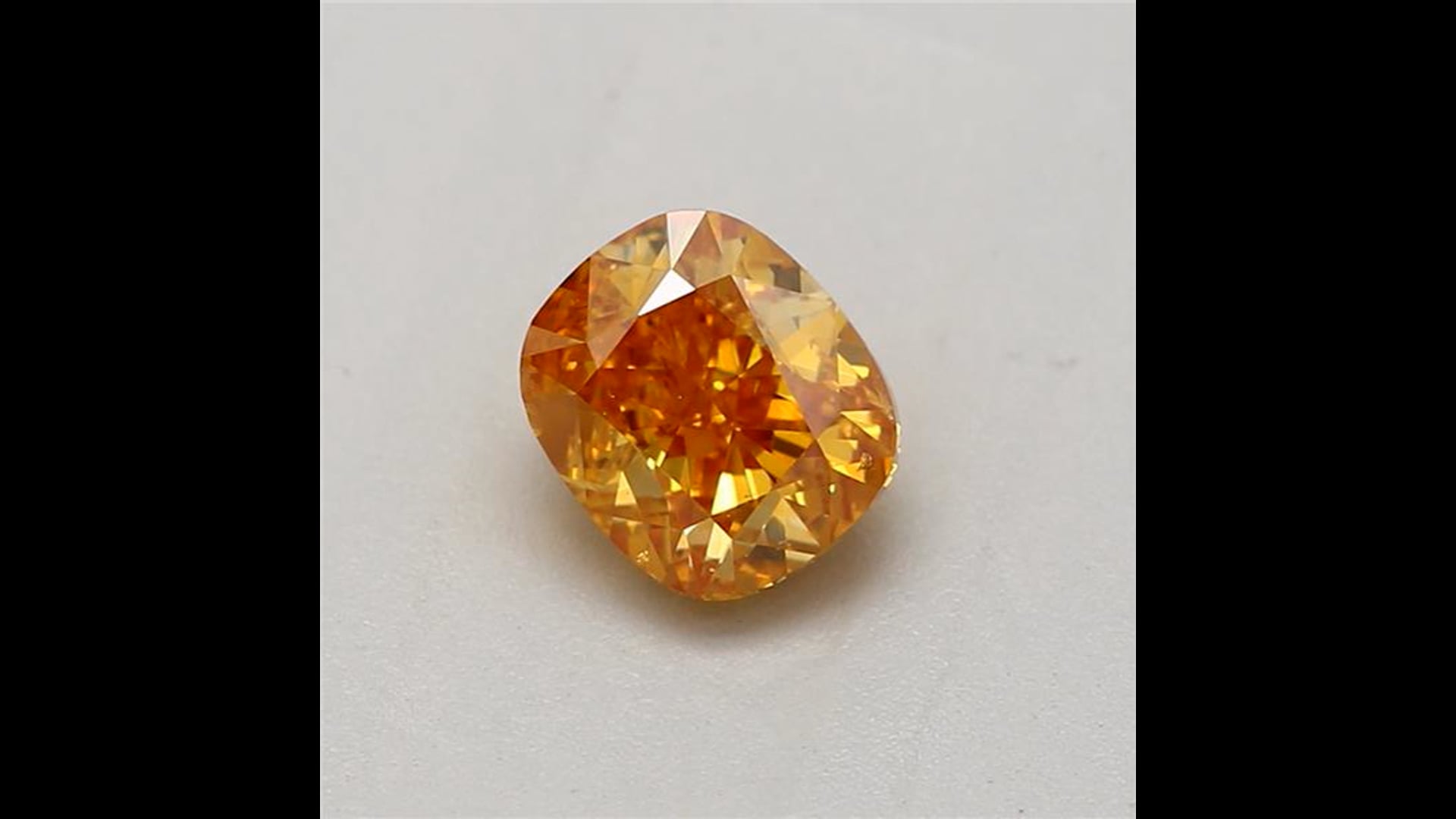 GIA Certified 0.45 Carat Fancy Vivid Yellow Orange I1 Clarity 