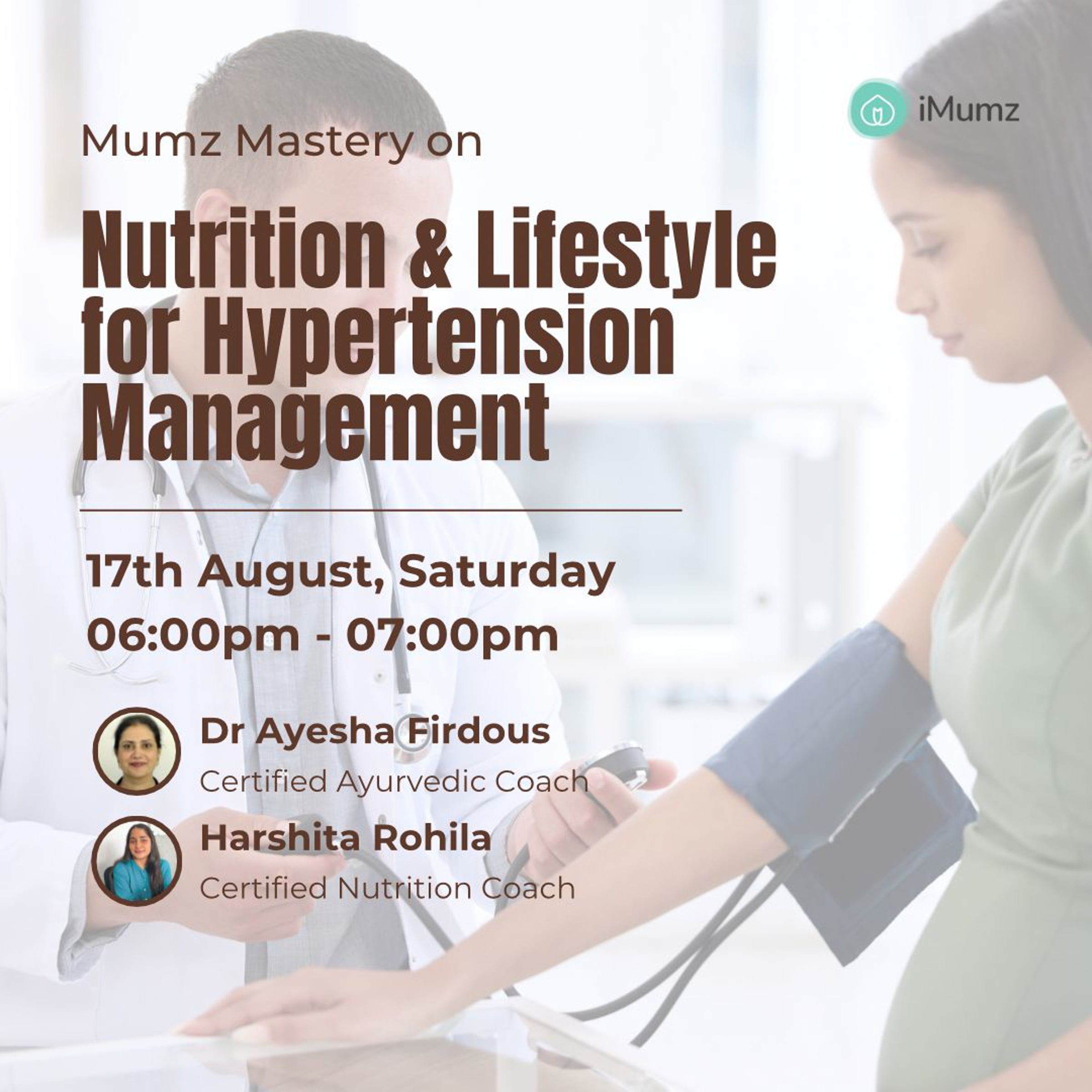 Mumz Mastery On Nutrition & Lifestyle for Hypertension Management ...