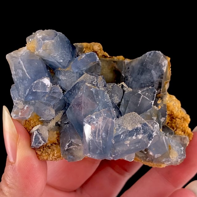 Celestine on Calcite (New Find - 2023)