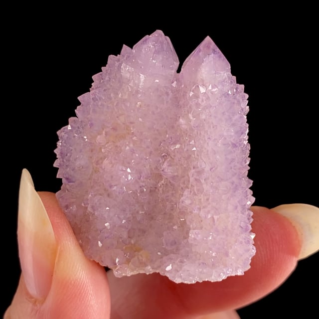 Quartz var: Amethyst (''Cactus'' style crystals)