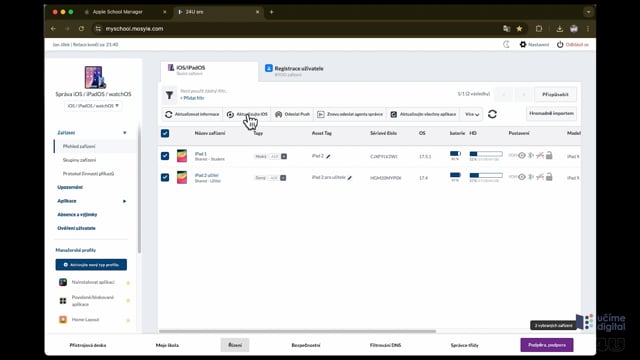 19. Jak aktualizovat iPady pomocí Mosyle Manageru