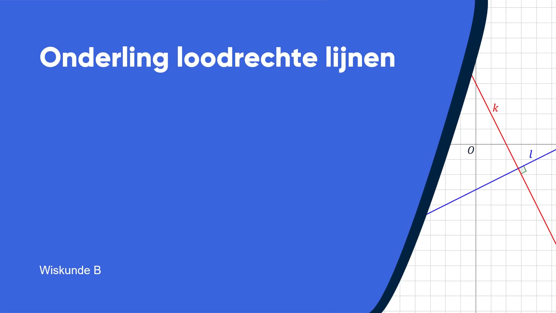 Onderling loodrechte lijnen