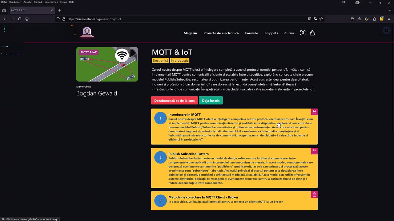 MQTT Publish / Subscribe / Unsubscribe